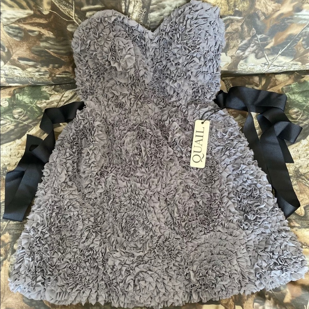 QUAIL GRAY Florette Dress Size 2 Urban Outfitters
